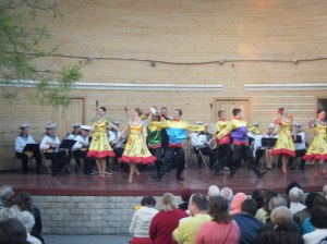 A folk dance performance done near the Sevastopol promenade, a beautiful spot at the harbor of Sevastopol